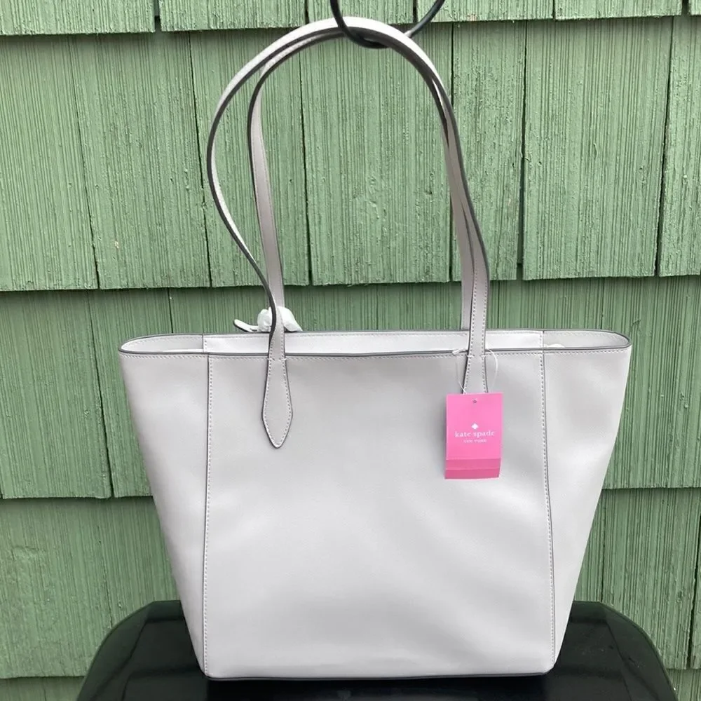 Kate Spade Platinum Dana Tote Wallet Bundle Bag Shoulder Purse